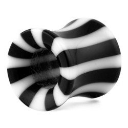 Acrylic dilation black and white stripes