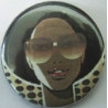 Afro funk girl badge