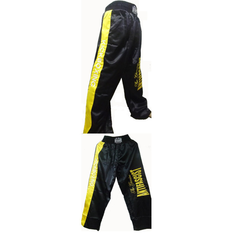 Antifascist Fighting Club embroidered long trousers