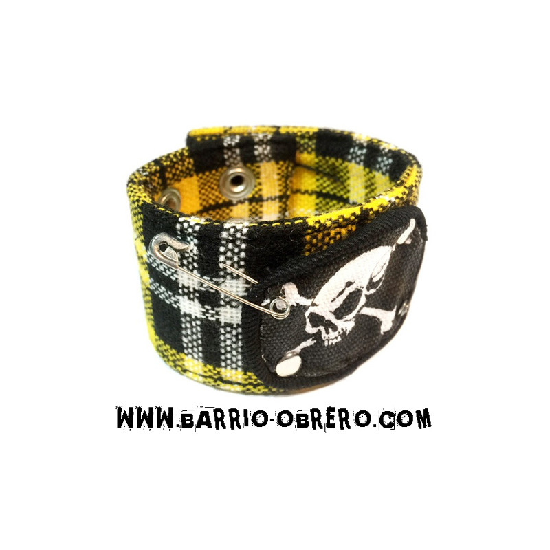 Yellow Scottish wristband