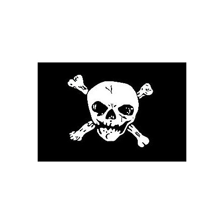 Bandera grande calavera pirata