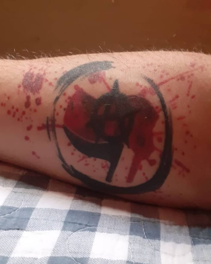 anarchy antifa tattoo