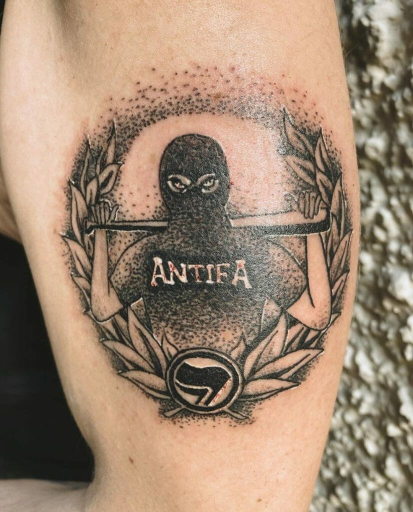 antifascist tattoo